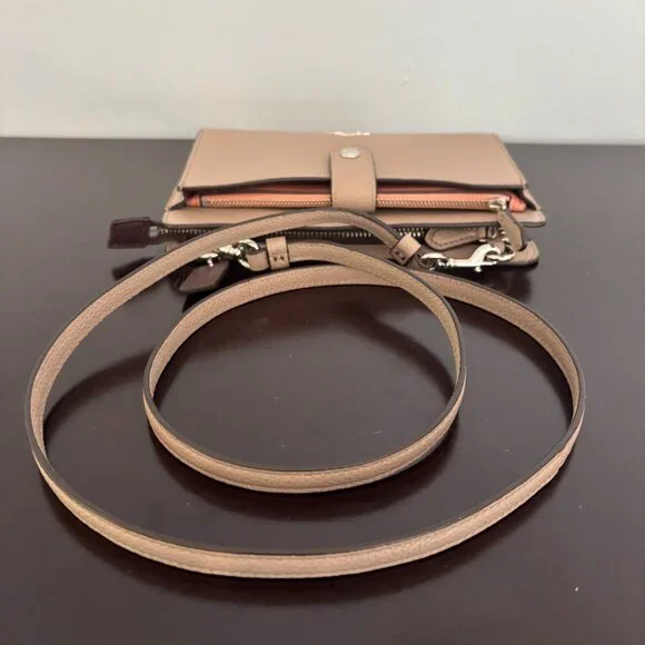 Coach Colorblock Taupe Grey (Stone) Melon Multi Pop Up Messenger Crossbody - Picture 7 of 16